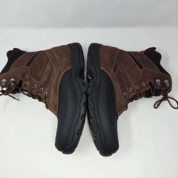 LL BEAN STORM CHASER BROWN LEATHER WATERPROOF INSULATED DUCK BOOTS MENS 14 M - Picture 8 of 9